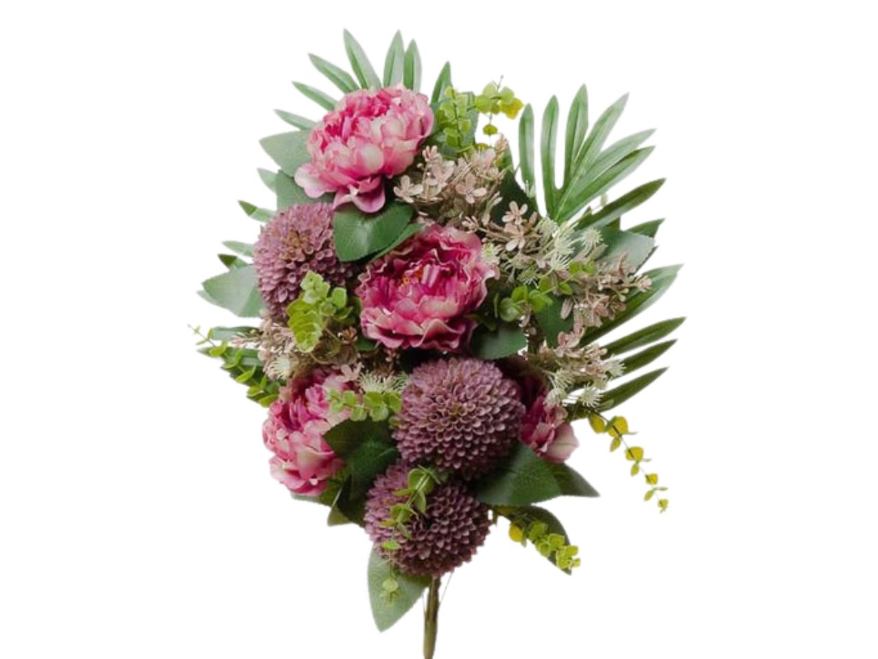 Mazzo frontale con peonie 50cm beauty