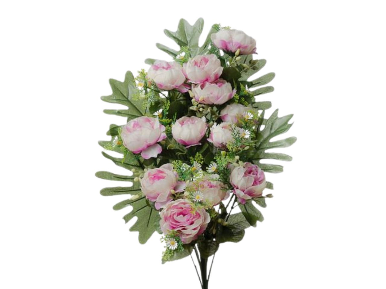 Mazzo frontale con peonia x12 h.50cm beauty