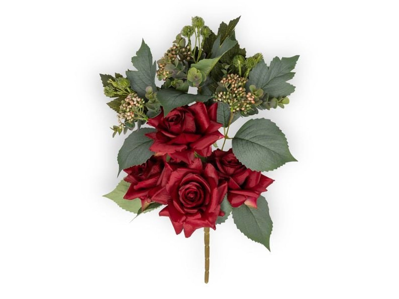 Mazzo frontale rose 55cm rosso