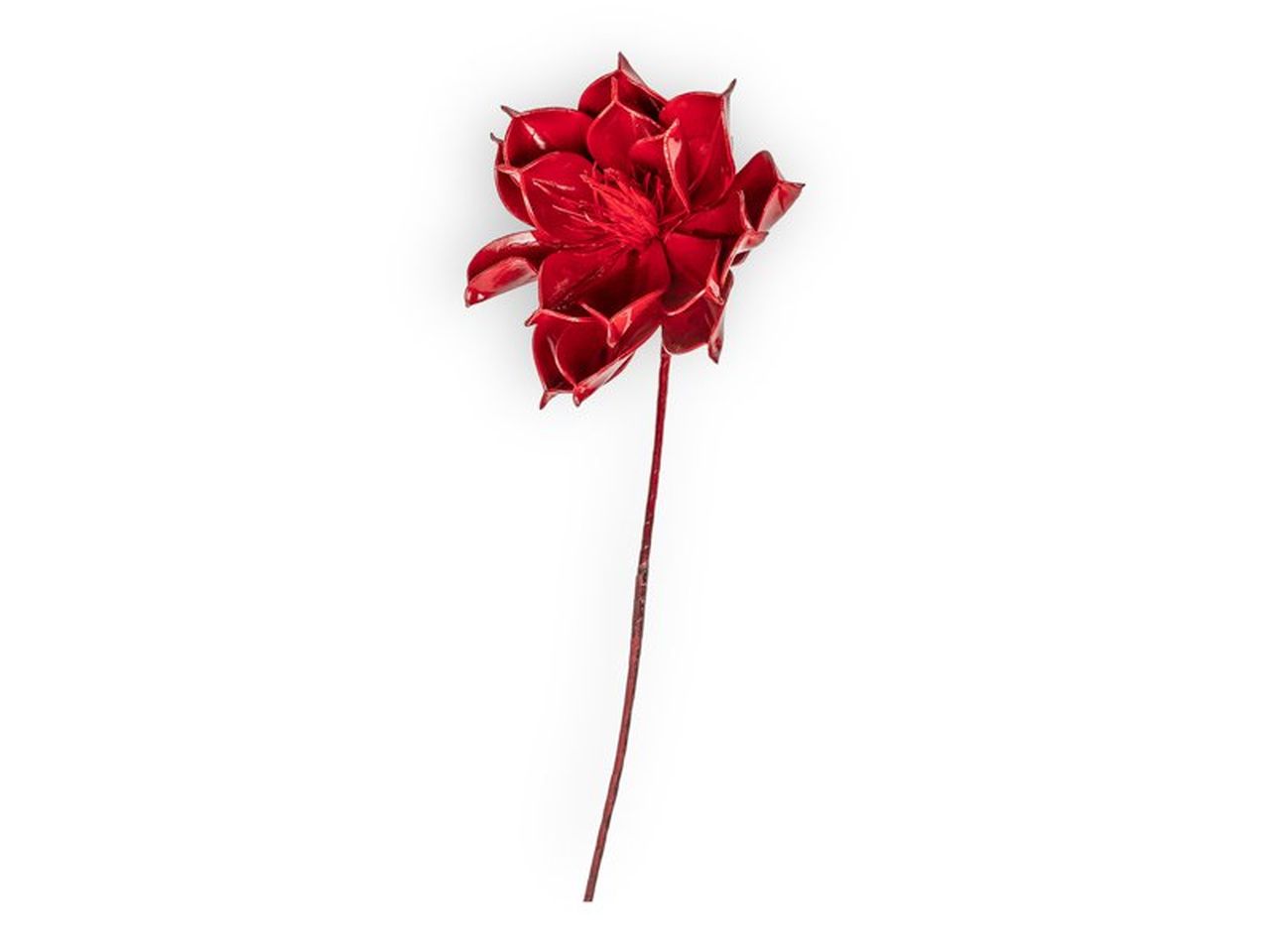 Ramo con magnolia rossa 70cm