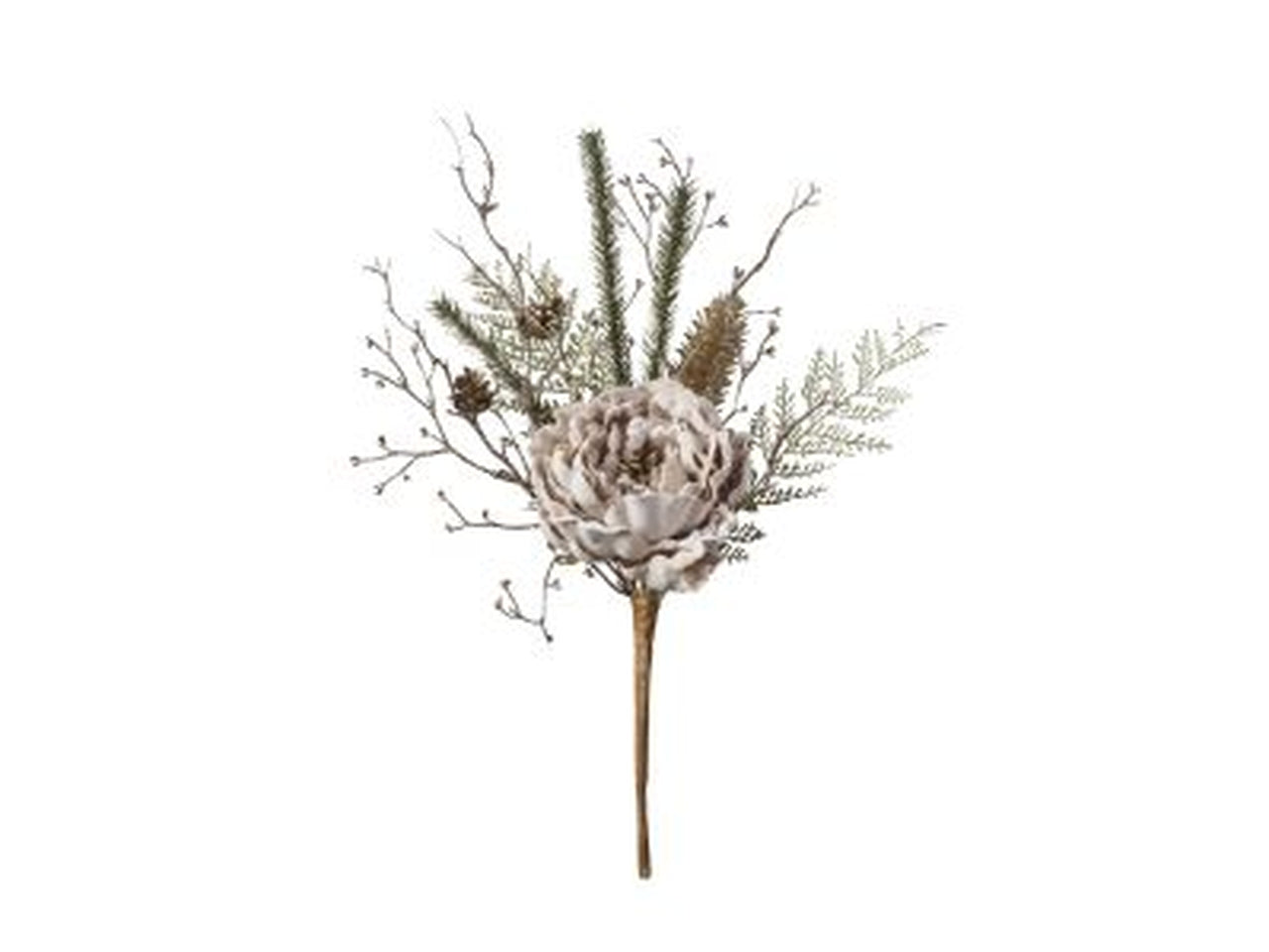 Ramo peonia 41cm beige