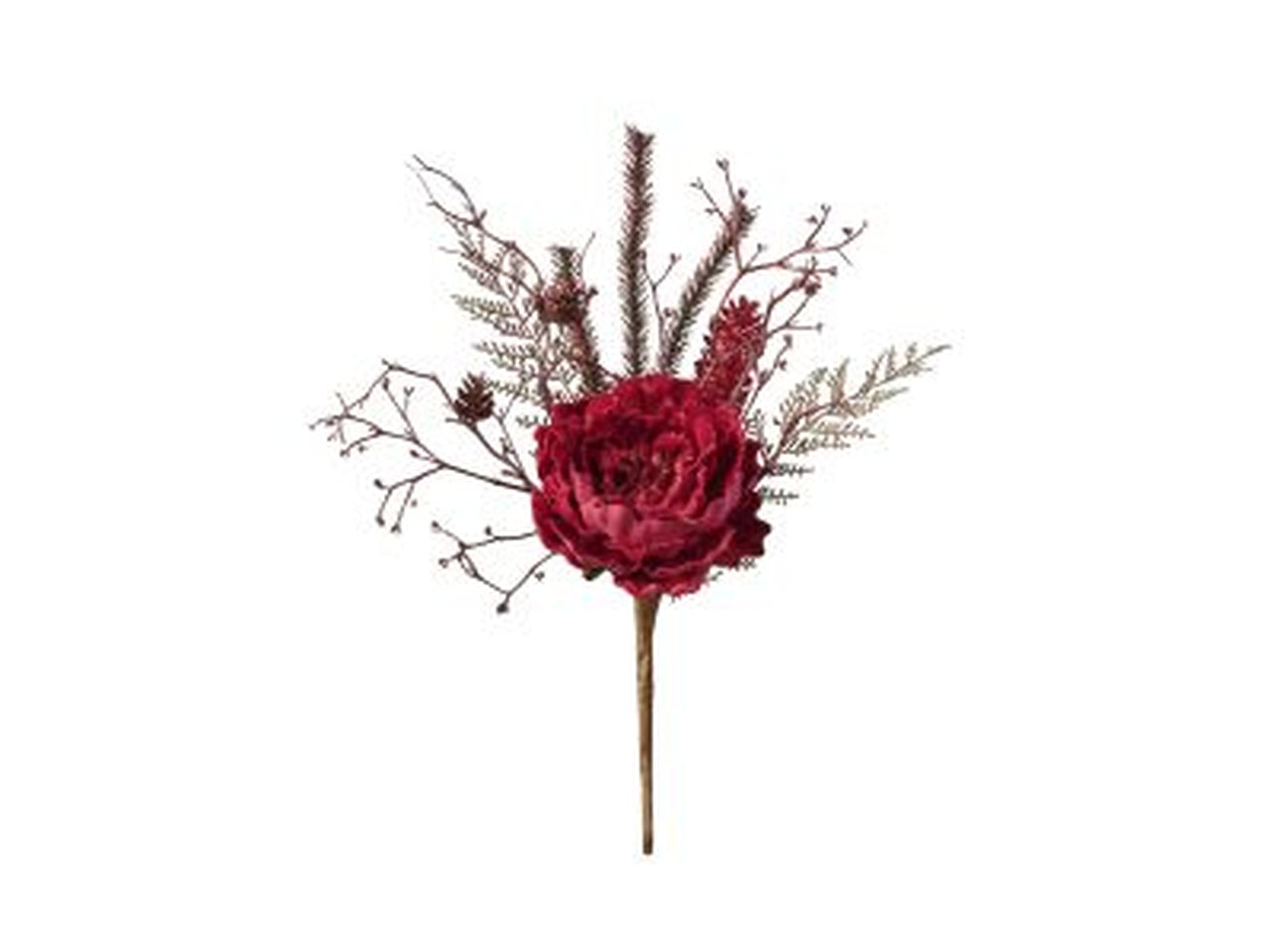 Ramo peonia 41cm rosso