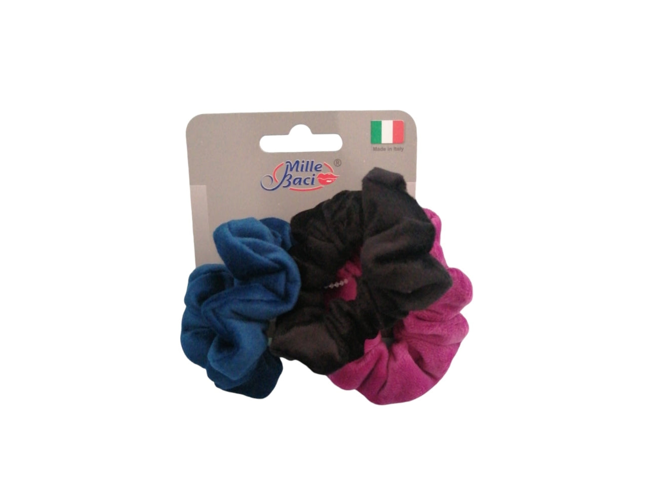 Fermacoda velluto set da 3 fermacoda
