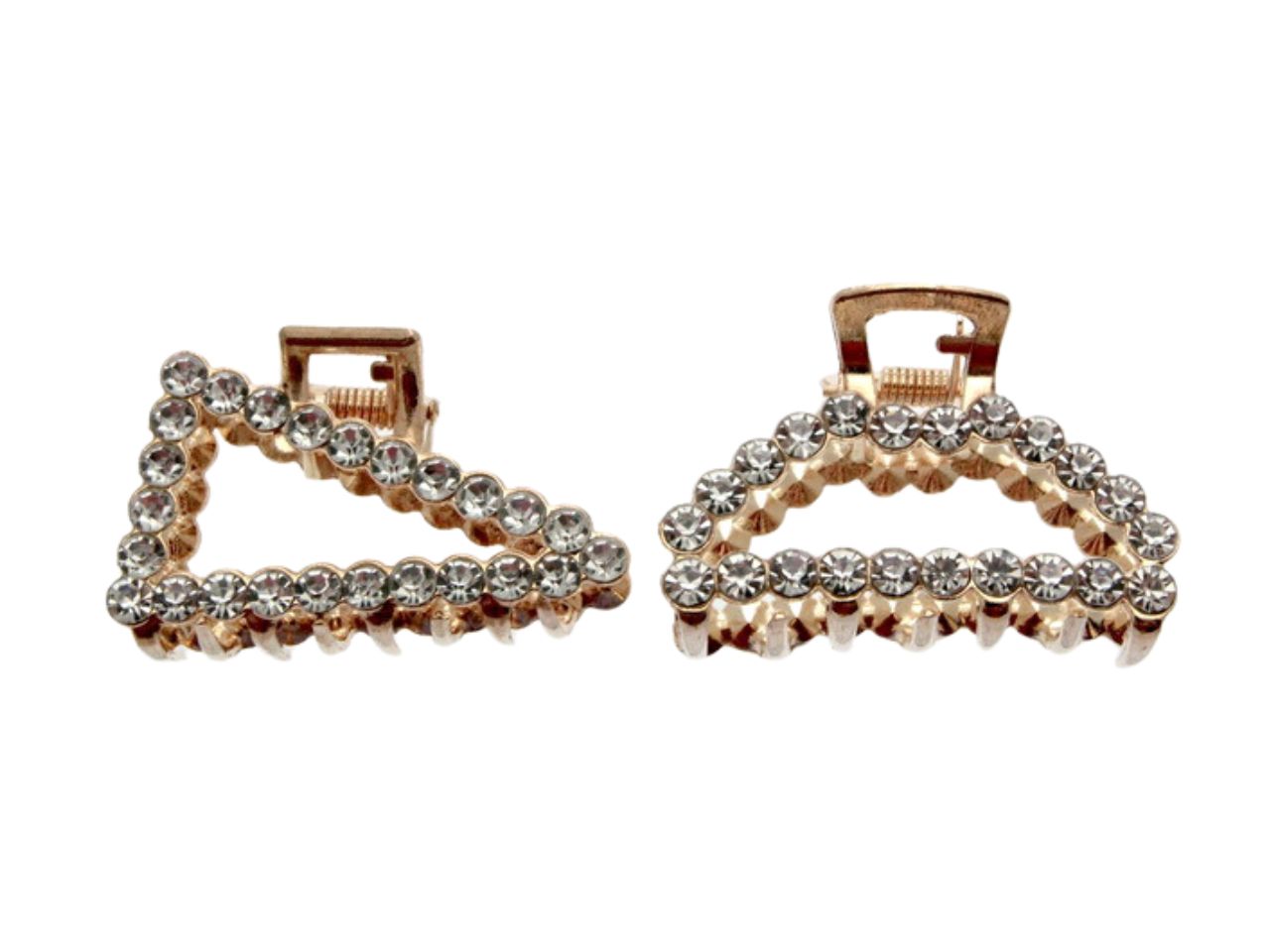 Pinza metallo strass