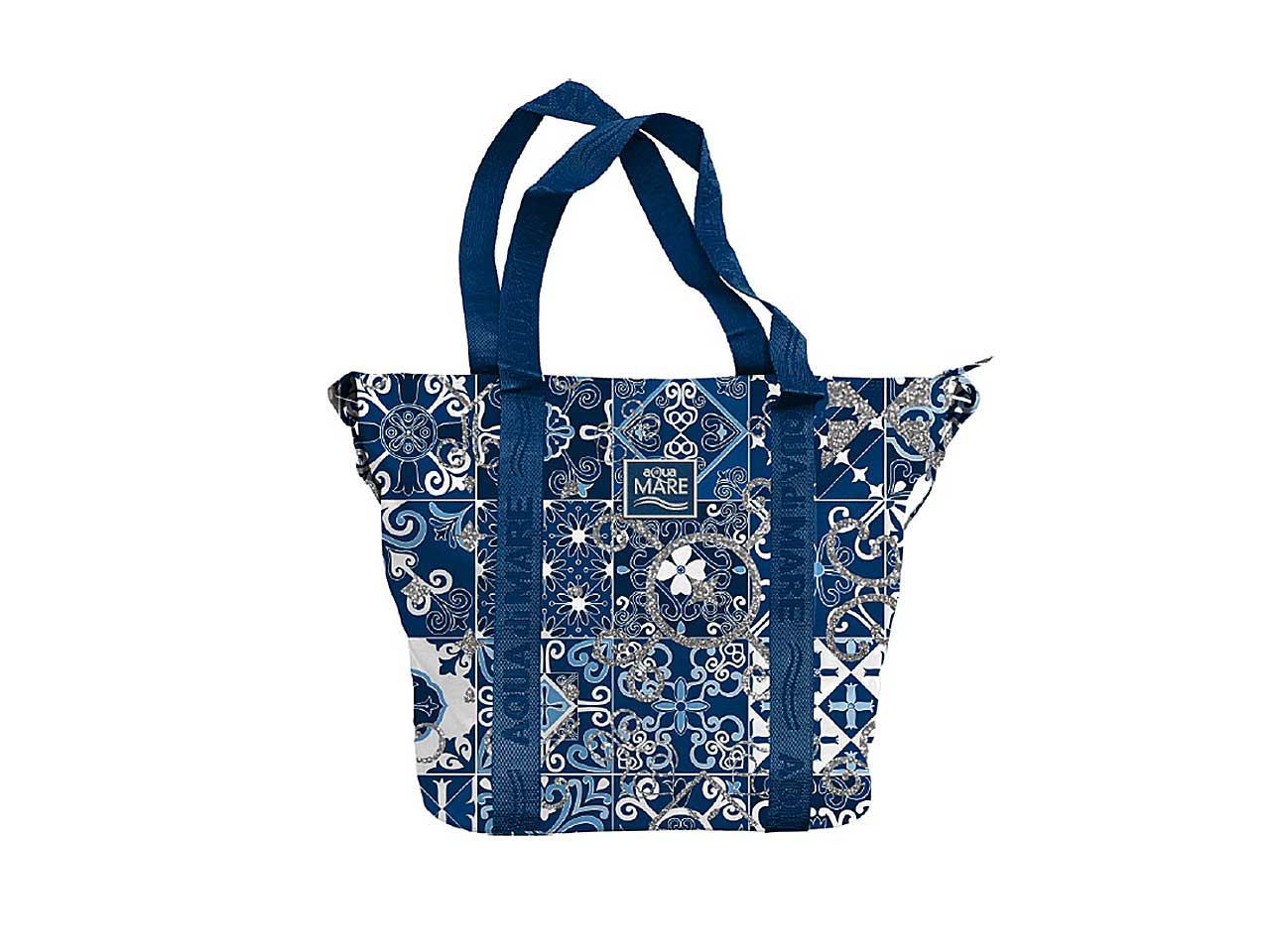 Borsa spiaggia navy blu