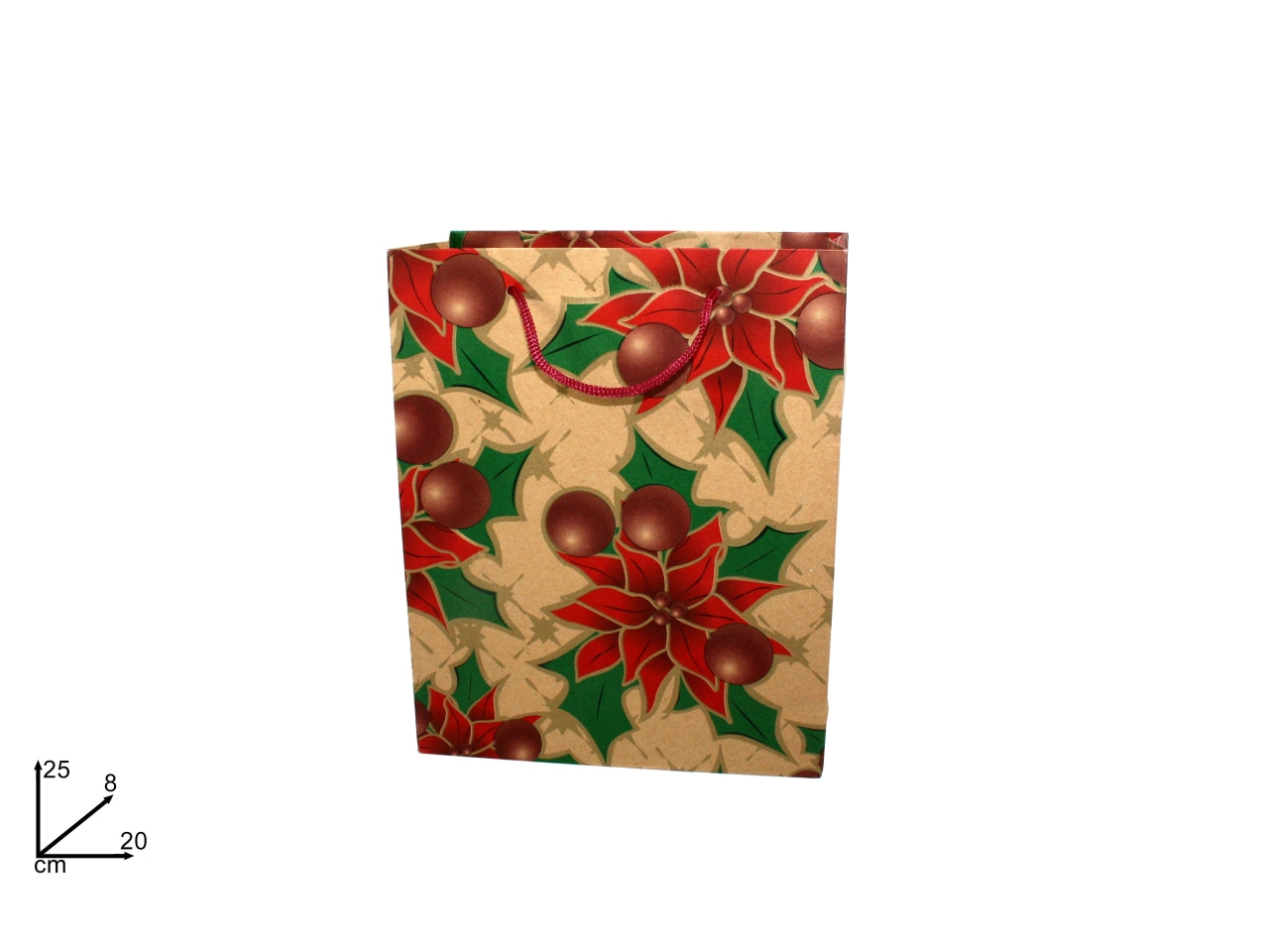 Busta carta natalizia piccola 25x20x8cm