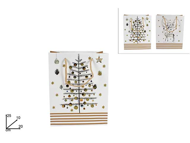 Busta regalo oro 20x25x10cm gi009547b