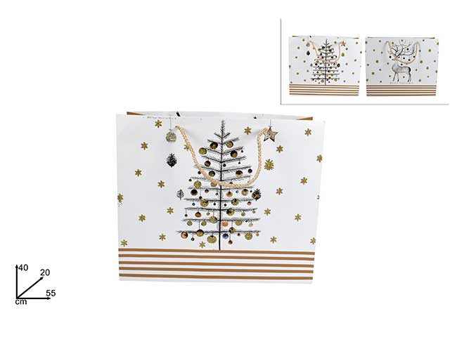 Busta regalo oro 55x40x20cm gi009547l