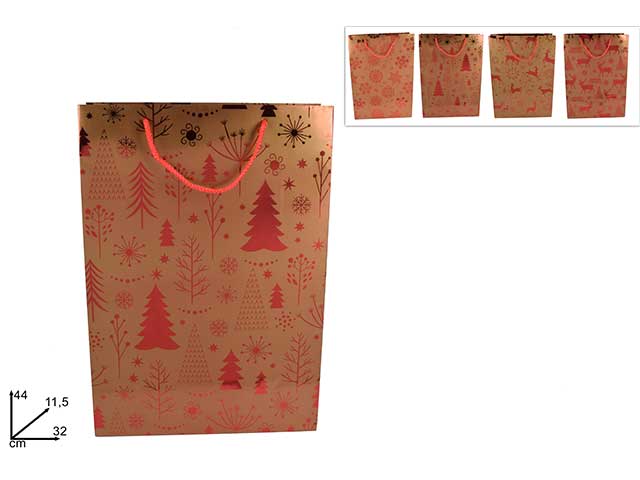 Busta oro rossa 44x32x11.5cm mn001429d