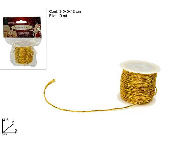 Cordoncino 10mt oro an000788