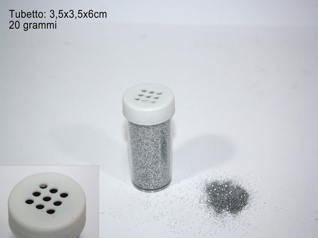 Tubetto glitter gr20 silver