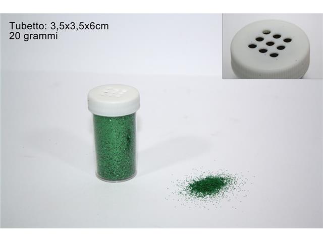 Tubetto glitter gr20 verde