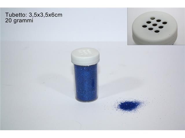 Tubetto glitter gr20 blu