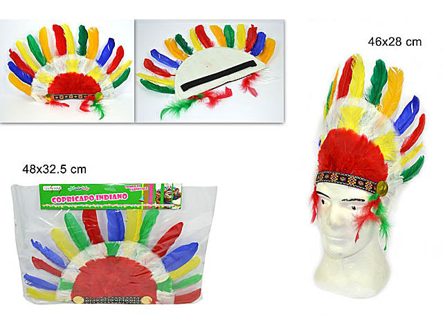 Copricapo indiano 27x46cm ro003455