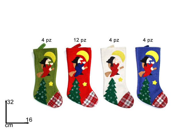 Calza befana 32cm ro005442