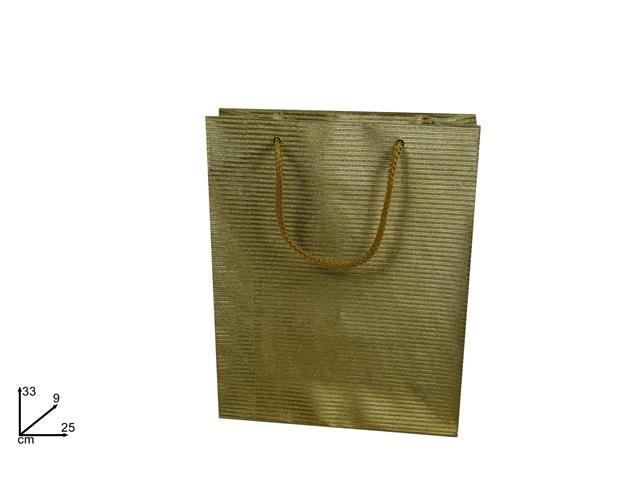 Busta shopper 33x25x9 oro gi006629b