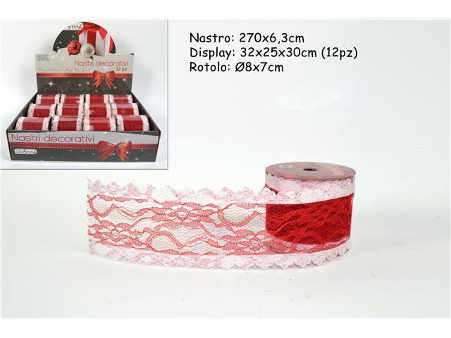 Nastro merletto 6,3x270cm mj000631a