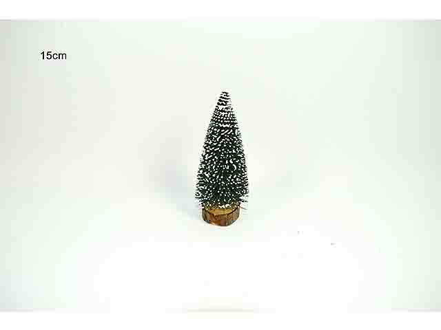 Albero abete innevato verde scuro 15cm