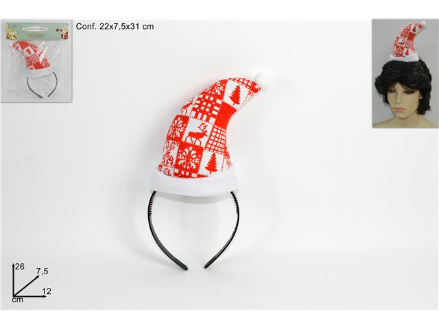 Cerchietto cappello fantasia ca009522