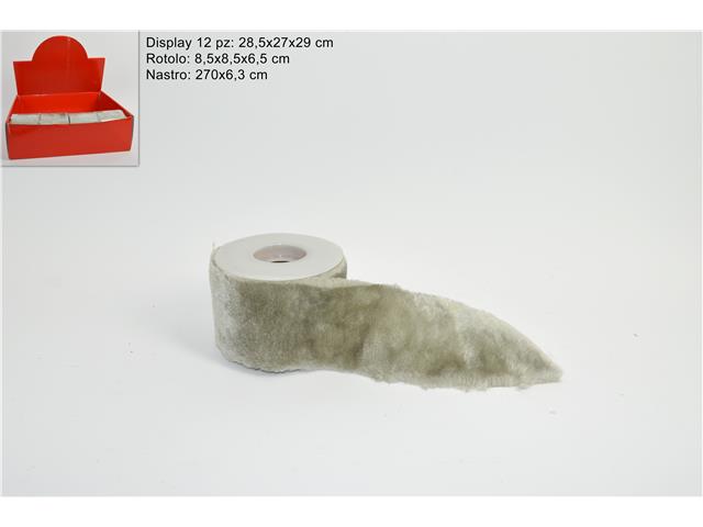 Nastro pelliccia 6,3x270cm gr.lu000554a