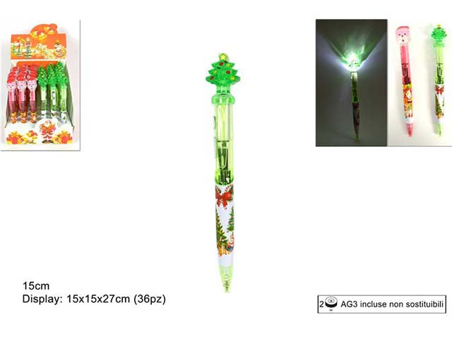 Penna con luce natalizia lz000083