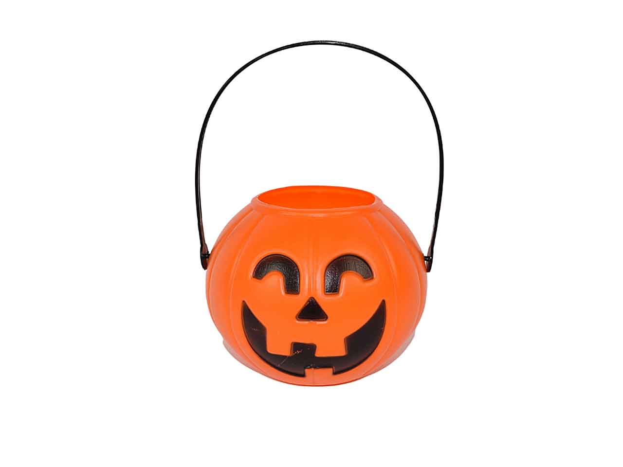 Secchiello zucca halloween in plastica