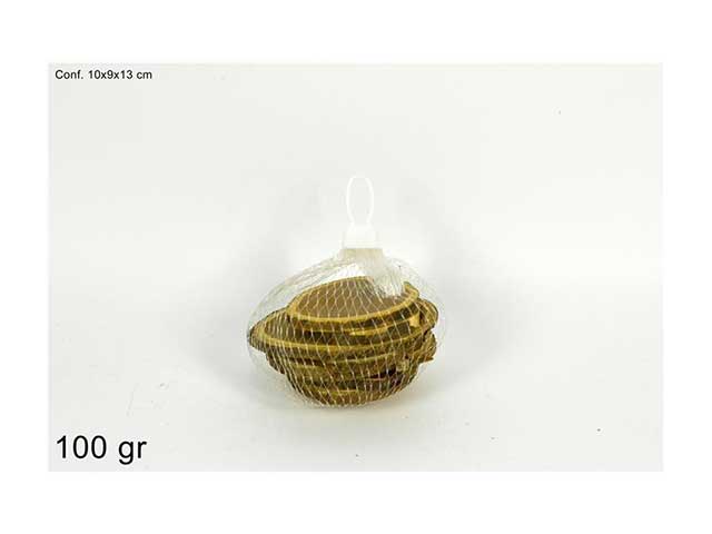 Accessorio per presepe, fette di tronco 100gr al005018