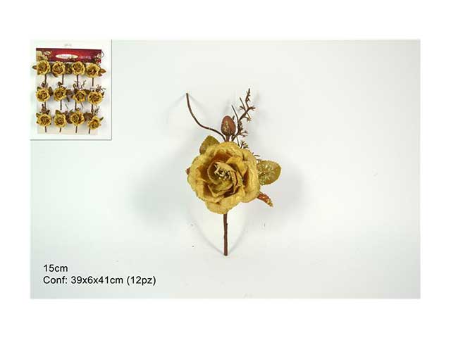 Rametto oro chiudipacco 15cm