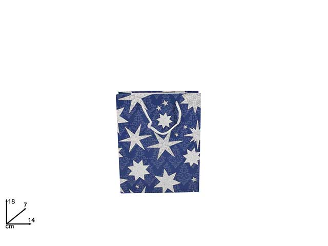 Busta blu c/stelle silver mn000621