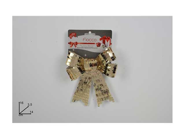 Fiocco 14x16cm paillinea lam.oro mn000736a