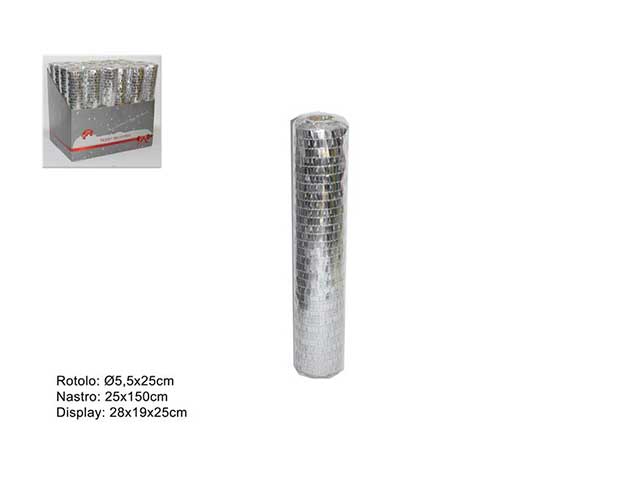 Nastro 25x150cmpaillet.silver mn000766b