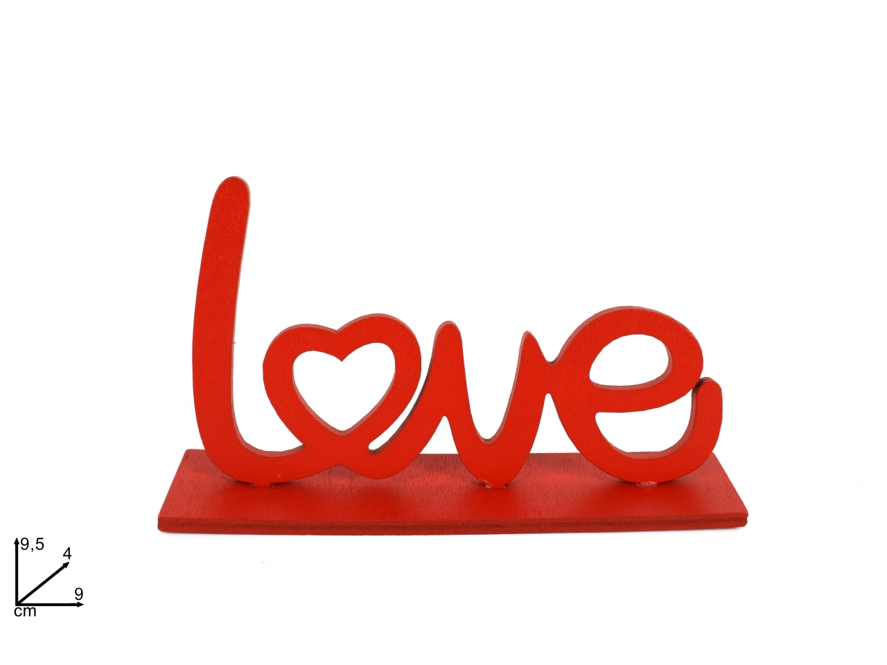 Scritta in legno love 9,5cm
