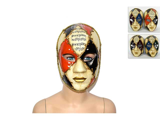 Maschera pentagramma c/filo oro ln001267