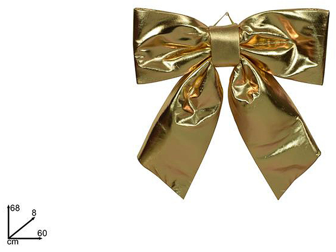 Fiocco metallizzato 60cm oro