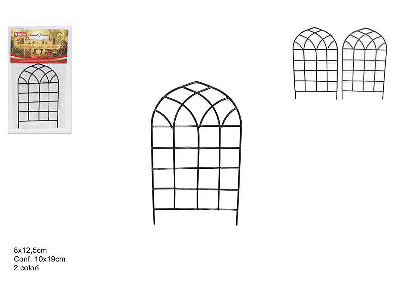 Accessorio per presepe, grigliata in metallo 7,5x12,5cmlz000265