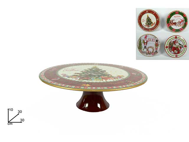 Alzata plastica c/decoro nat.ba000010
