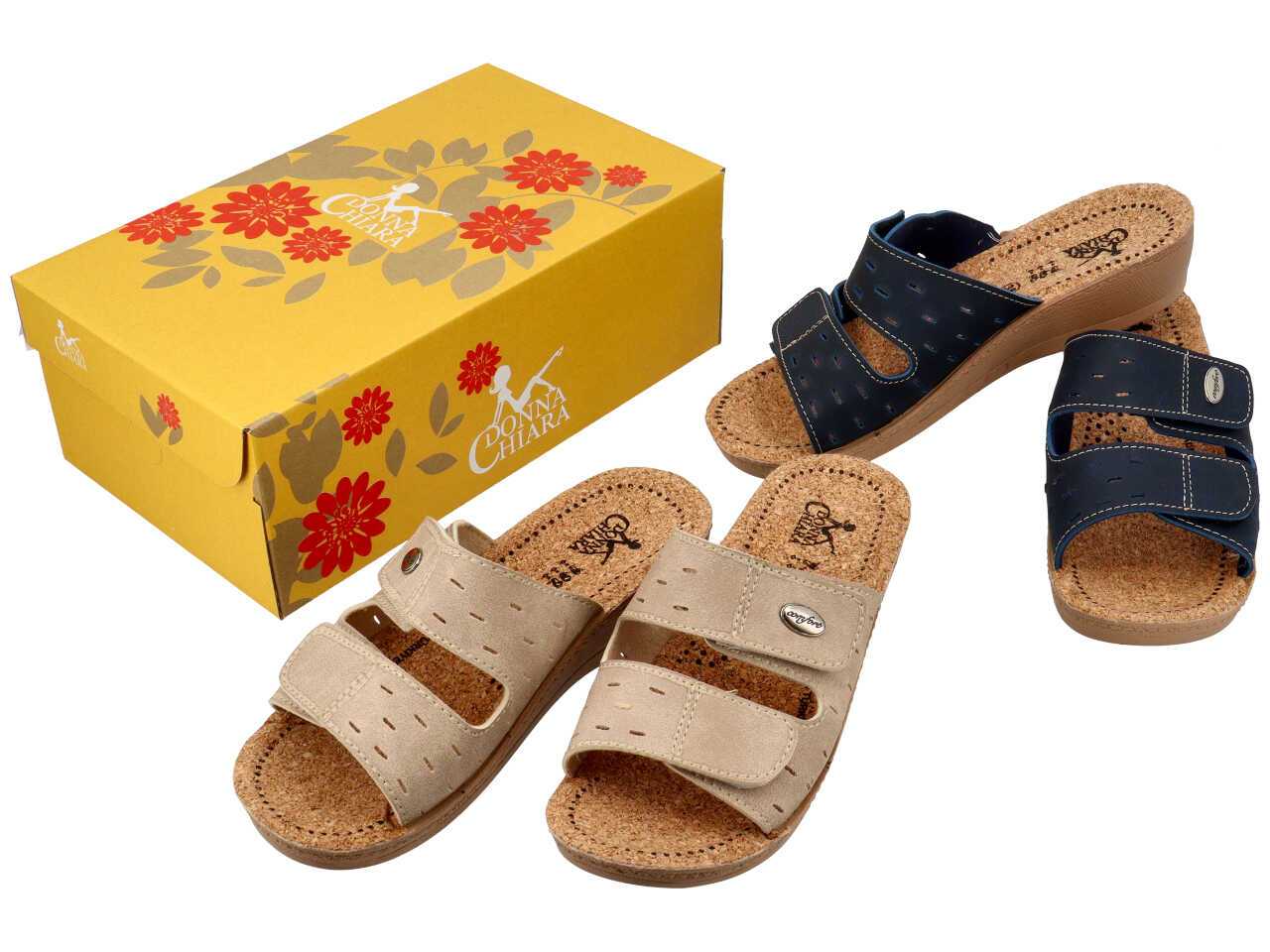Ciabatta donna 2 strappi tg.36-41 212310l1b