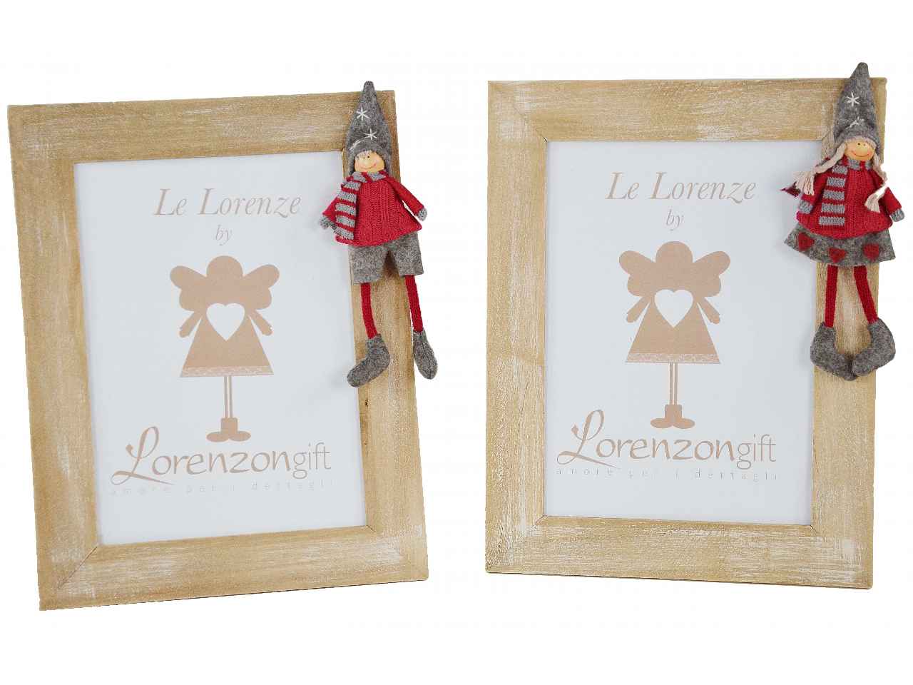 Portafoto lorenza natale 2 assort. grand e wl-1091 cm25,5x3x33
