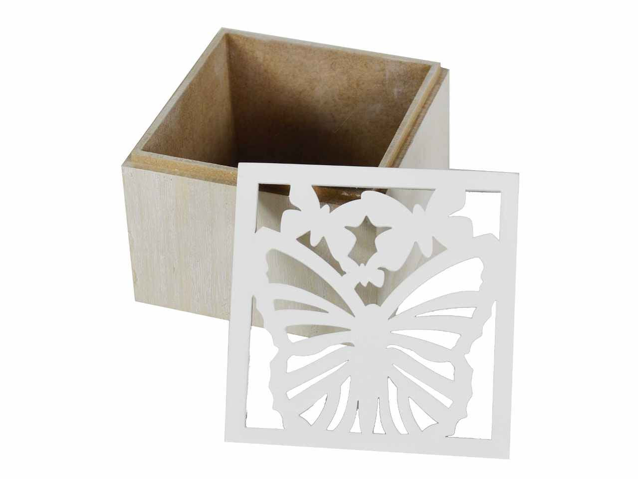 Scatola butterfly cm10x10xh8 ,5