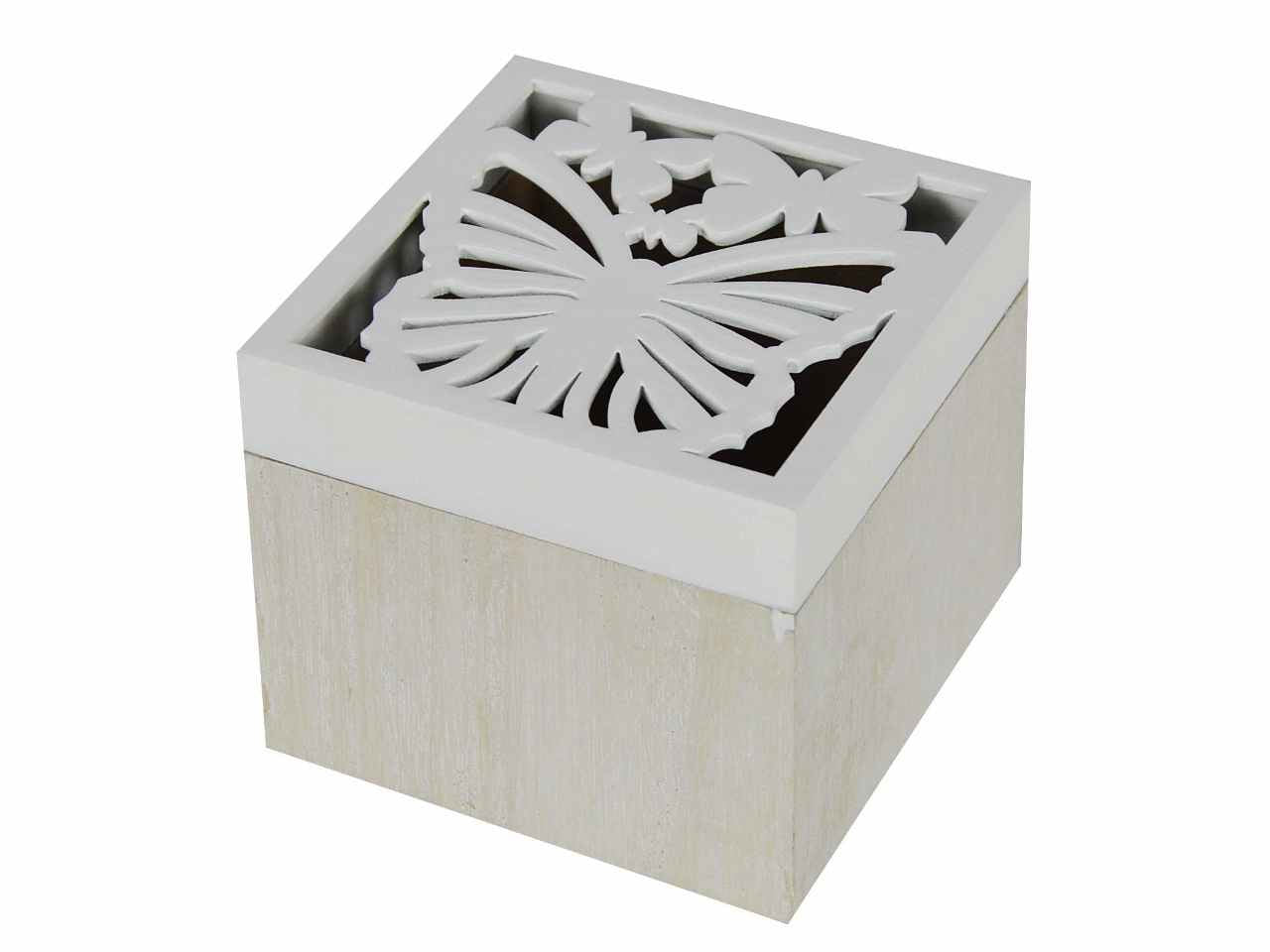 Scatola butterfly cm10x10xh8 ,5