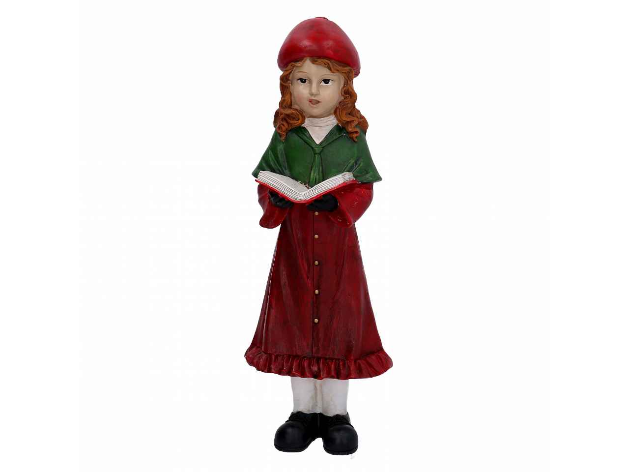 Statua coro natale bambina ncd-6007b cm11x9x30