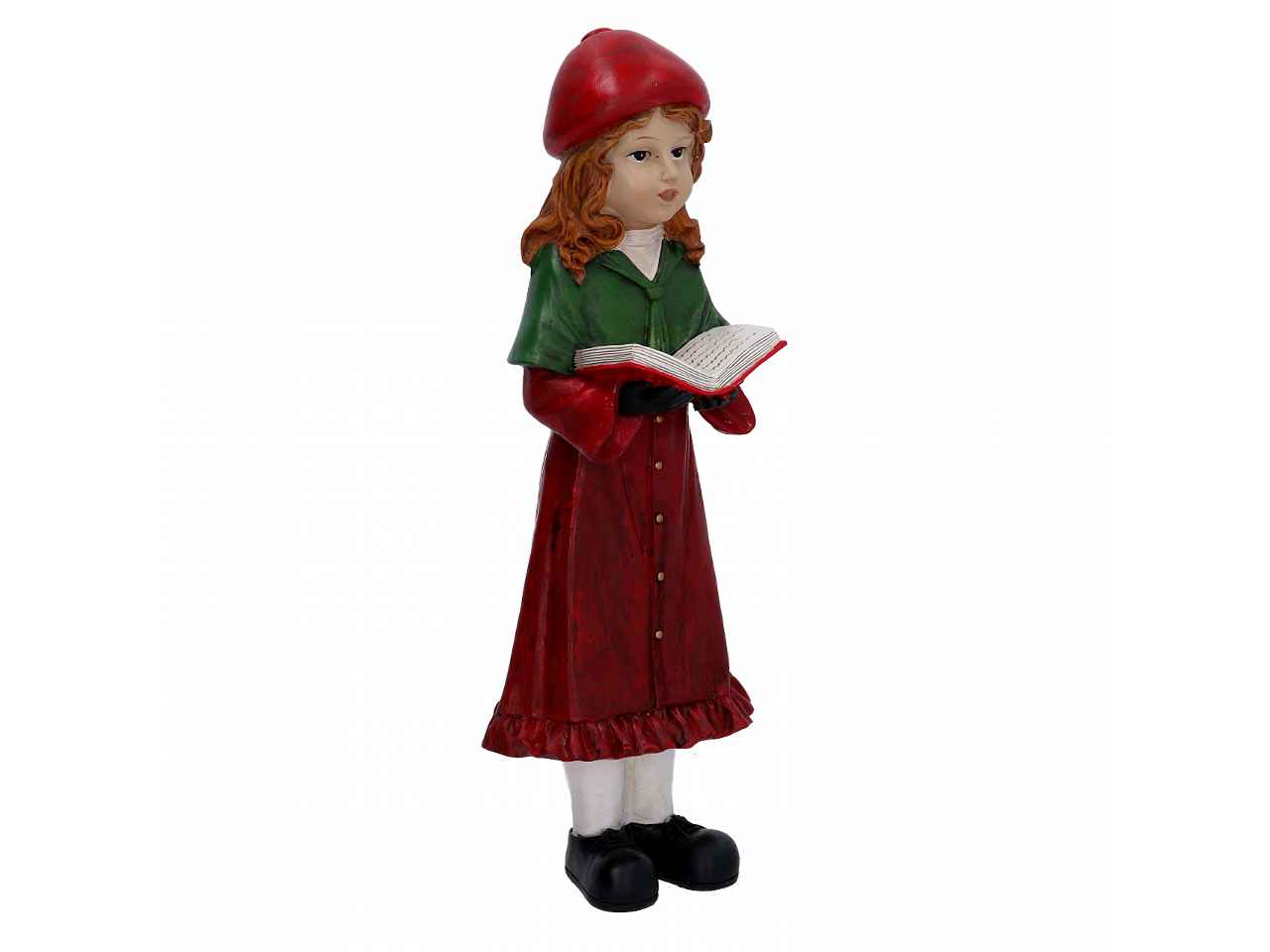 Statua coro natale bambina ncd-6007b cm11x9x30
