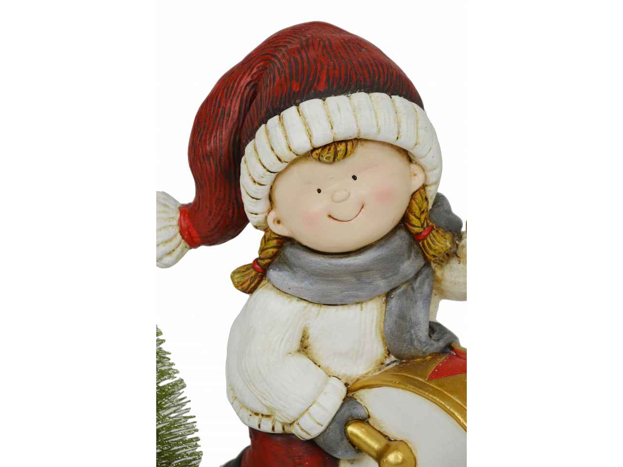 Bambina che suona grancassa nym-2026 cm.  36x20x39