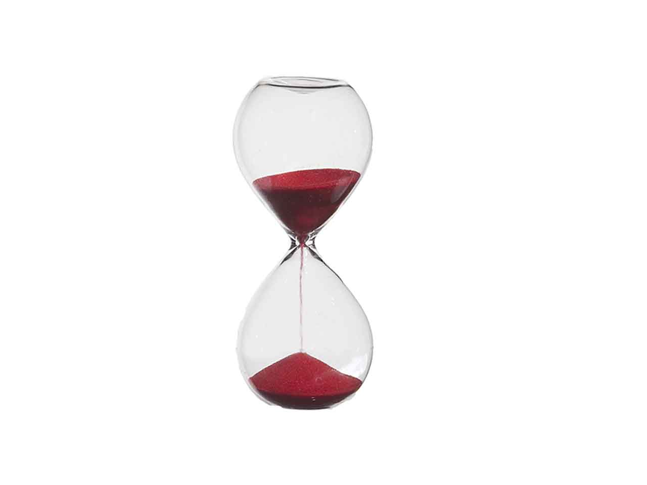Clessidra rossa h10cm tb1522b