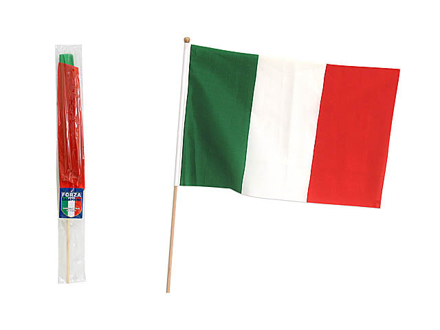 Bandiera italia 30x45cm c/asta 20347062