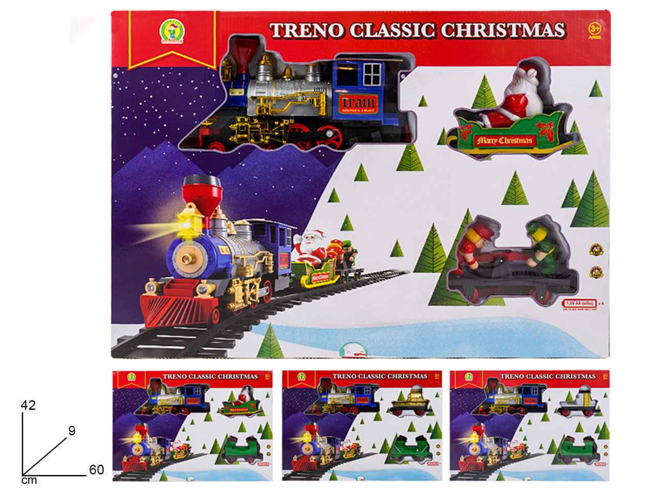 Pista treno classic christmas