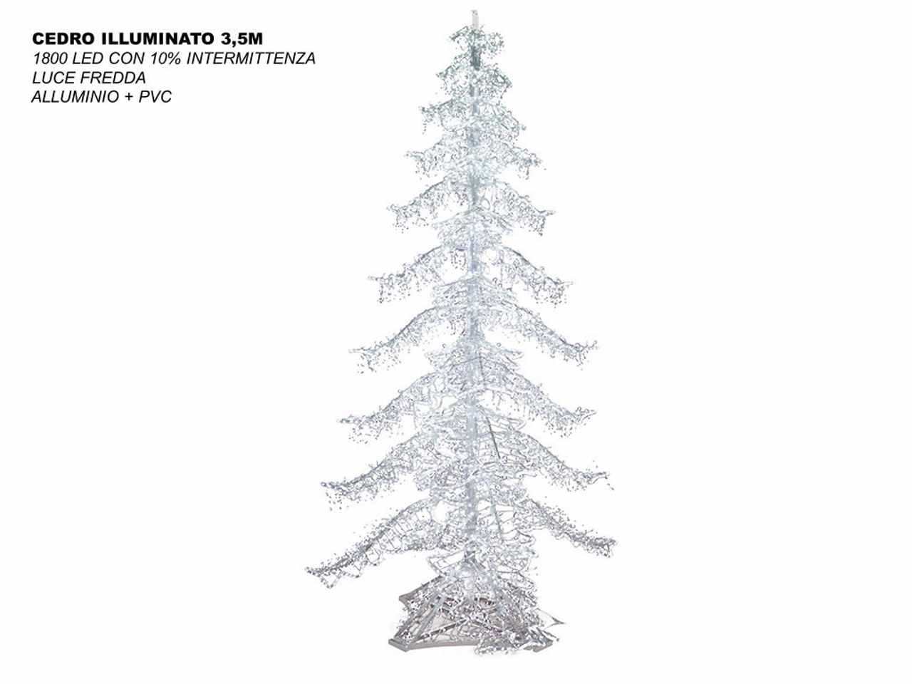 Albero cedro illuminato 3.5m