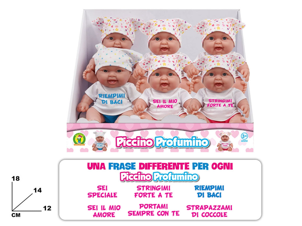 Bebe' piccino profumino 25cm profumato