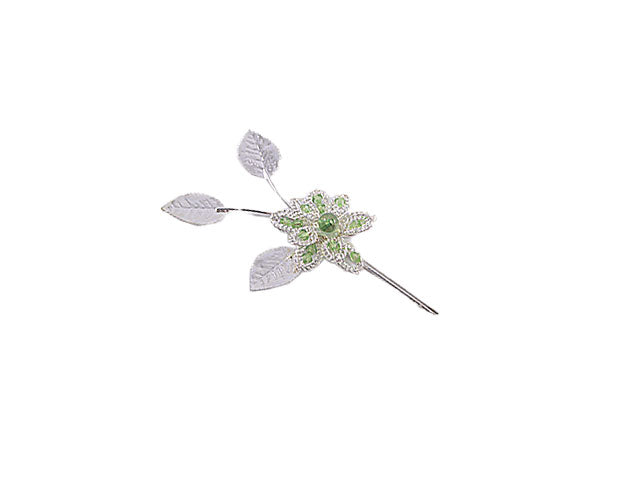 Silver perla fiore classico verde 14