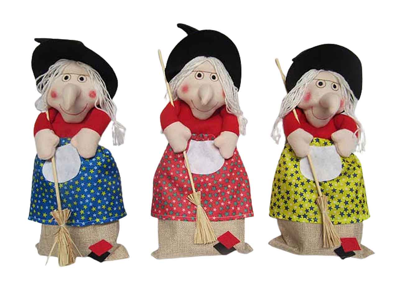 Befana stoffa 46cmcon conten.carolina 495